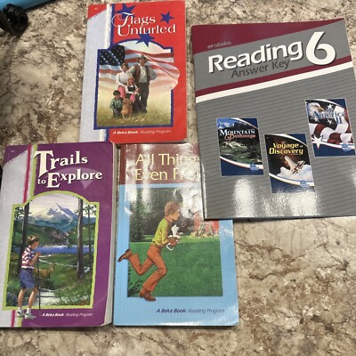 Abeka Reading 6 Answer Key Plus Extra Books Trails To Explore Flags Unfurled