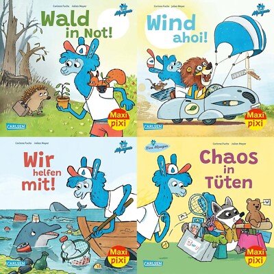 Maxi Pixi Bücher Set 101 Viva Alpagua Maxi Pixi Umweltschutz Ab 3 Jahre + BONUS