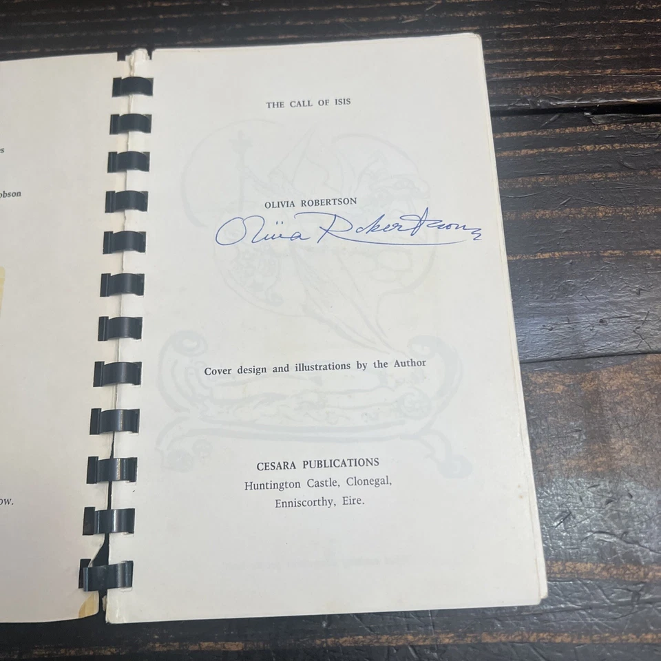 The Call of Isis 1975 Olivia Robertson 1st Edition - SIGNED! RARE!! - Image 4 of 4