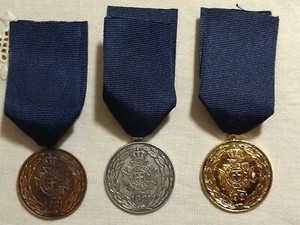 Greece - greek police medals 1947 issue, 1st, 2nd and 3rd class (reproductions)