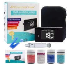 Cholesterol Meter Blood Glucose Monitors Uric Acid Tester 4-in-1 Instrument ppl