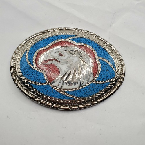 VINTAGE EAGLE BELT BUCKLE HANDCRAFTED 