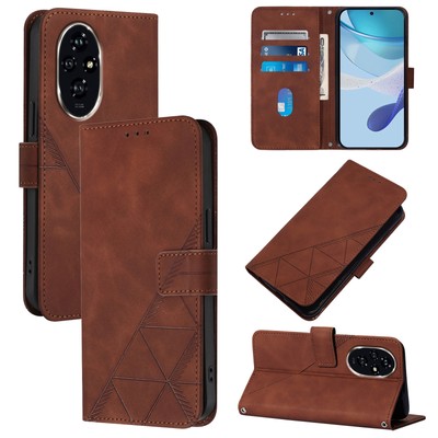 For Honor 200 Pro, Fashion Retro Flip Leather Wallet Stand Card Slots Case Cover
