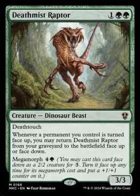 Deathmist Raptor - 168 - NM - Commander: Murders at Karlov Manor - MTG