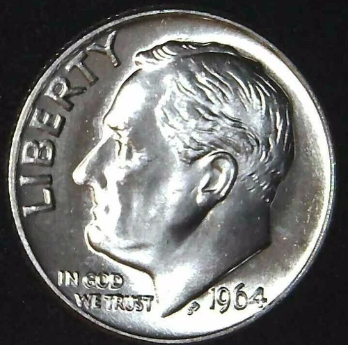 1964-P 10C Roosevelt Dime BU 90% Silver 20usr0901