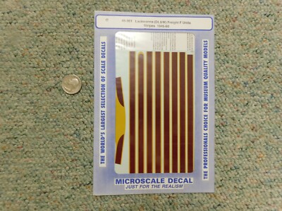Microscale decals O scale 48-361 Lackawanna DLW freight F units stripes  TTT