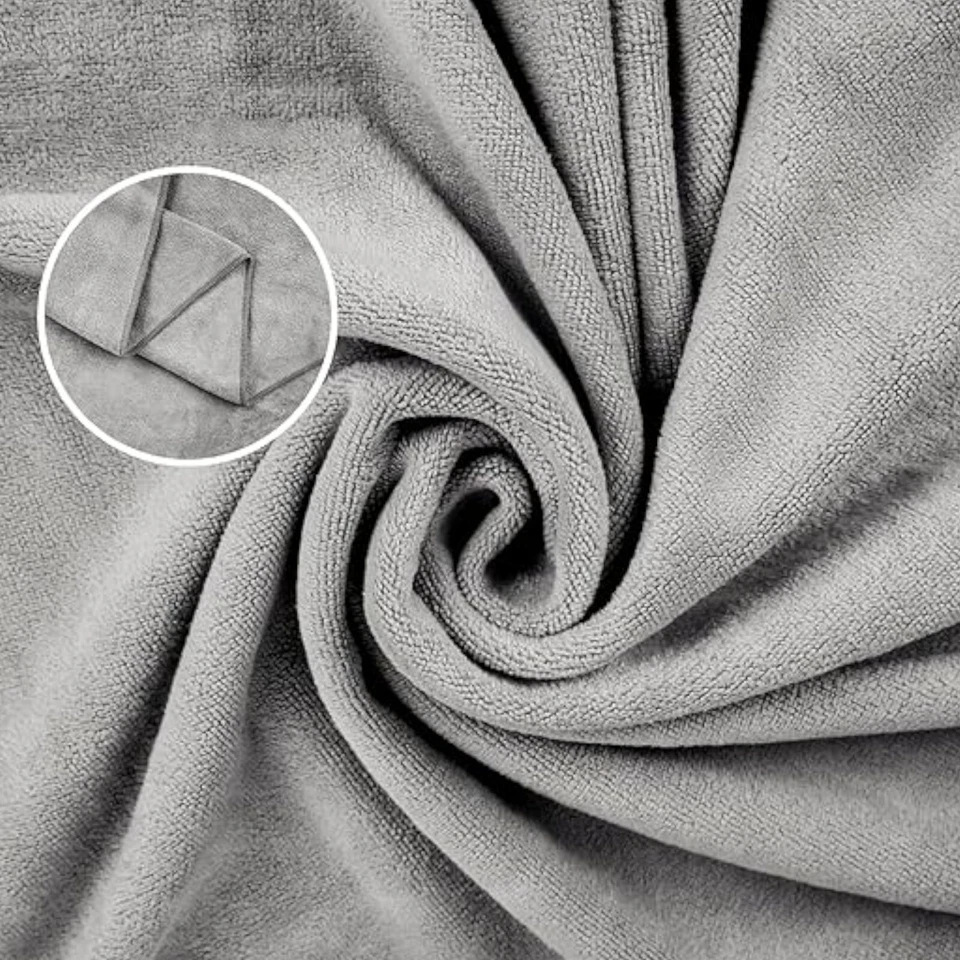 Toalla de viaje de microfibra de lujo toallas de playa deportivas ultra absorbentes y de secado rápido Foto 4 de 4