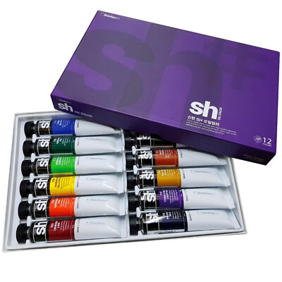 Shinhan Art Professional Oil Colours Premium Paint Set 12 Colours 50ml Tubes