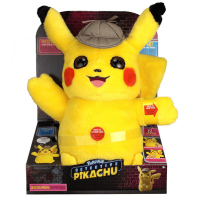 Detective Pikachu Movie Talking Pokemon Interactive Plush 2 Voice Modes 12