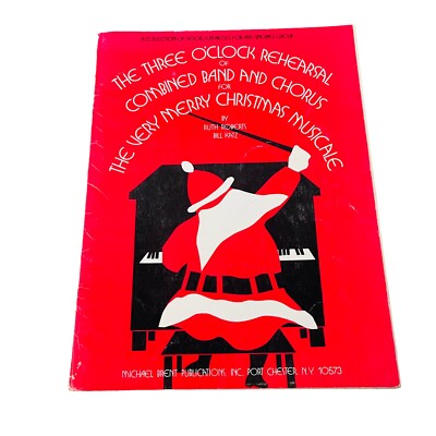 The three o'clock rehearsal merry Christmas musicale Songbook Sheet Music 1977