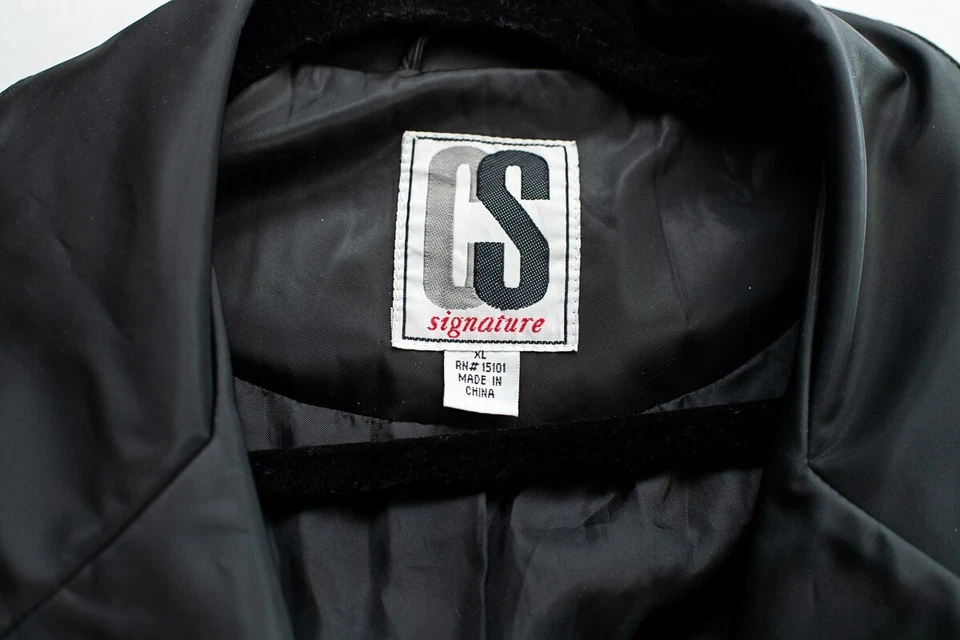 Chaqueta impermeable vintage CS Signature negra XL Foto 2 de 4