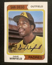 2001 Topps Archives DAVE WINFIELD RC AUTO Rookie Reprint Autograph SP SSP