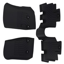 Carpet Floor Mats For Jeep Wrangler Jk Unlimited 4-door 2014-2018 Black