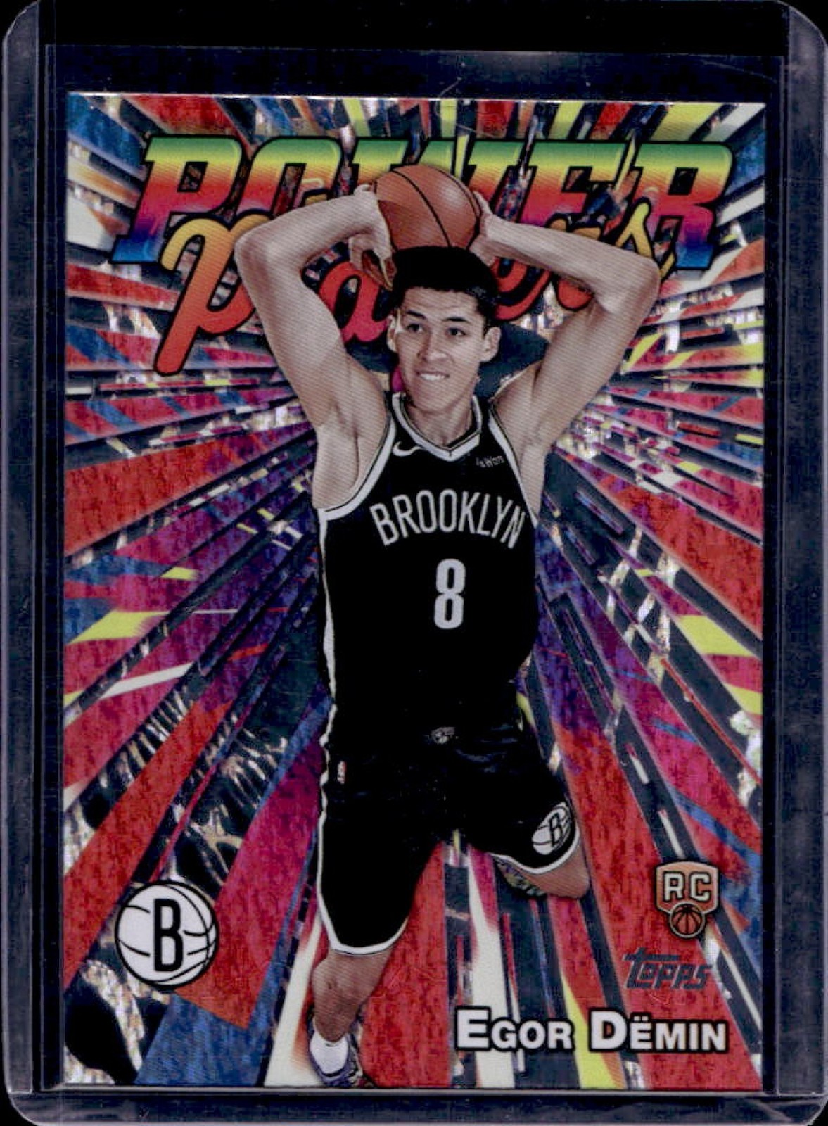 2025-26 Topps Egor Demin Power Players RC Holo Foil #PP-18 Nets