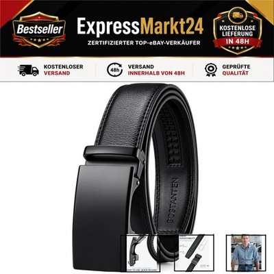 BOSTANTEN Ledergürtel Herren mit Ratsche 35mm Business Anzug Gürtel