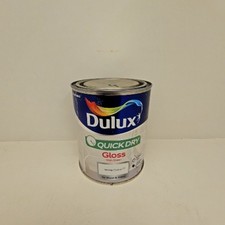 Dulux Quick Dry Gloss White Cotton High Sheen Paint 750ml For Wood M