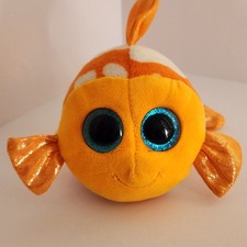 TY Beanie Boo Sami The Goldfish Glitter Eyes 6” No Tag 2016