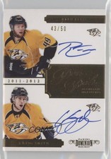 2011-12 Panini Dominion Pen Pals Auto 43/50 Ryan Ellis Craig Smith #11 Auto 6i4