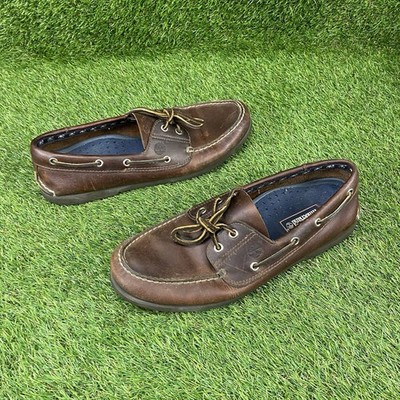 Timberland Top Sider Shoes Men's Size 12 Boat Shoe Brown Leather Original 2 Eye