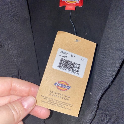 NWT! Dickies Jr. Girl Black Lg Slv But. Up Coveralls Skull Rock RIP Halloween XS - Picture 2 of 7