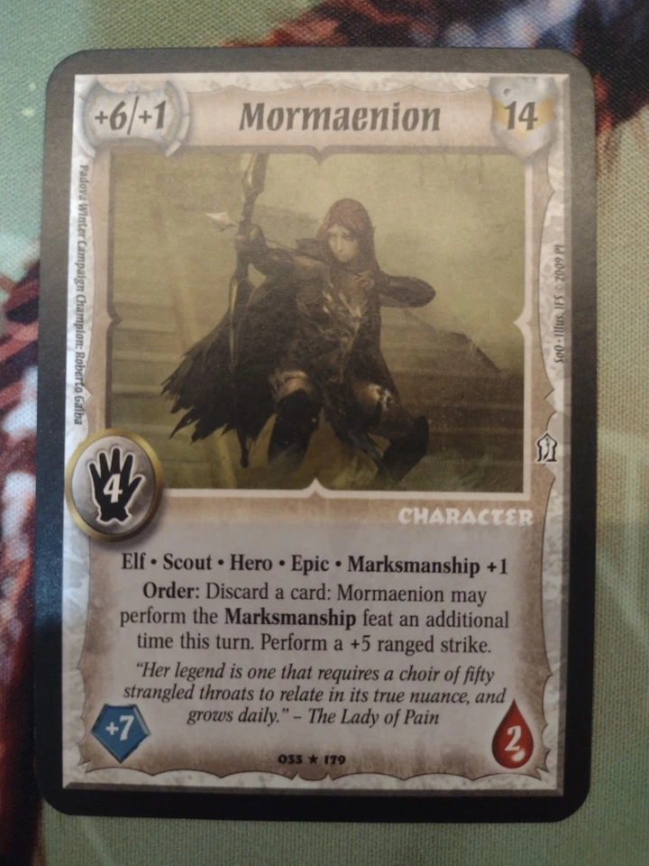Warlord Saga of the Storm - Elf Mormaenion Raro - Antiguos Foto 2 de 2