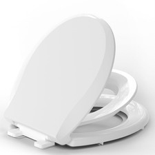 Toilet Seat With Toddler Seat Built in, ROUND, Slow-Close, Potty Training For...