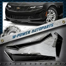 Painted Black For 2016-2024 Chevy Camaro 1LE-Style Front Bumper Spoiler Lip Kit