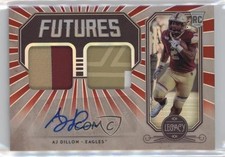 2020 Panini Legacy Futures Ruby 66/100 AJ Dillon #FD-AJ Dual Patch Auto ms9