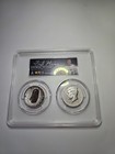 2019 S 50c Apollo 11 50th Anniversary 2 pc Set PCGS PF PR 70 Fred Haise Signed  — photo 2