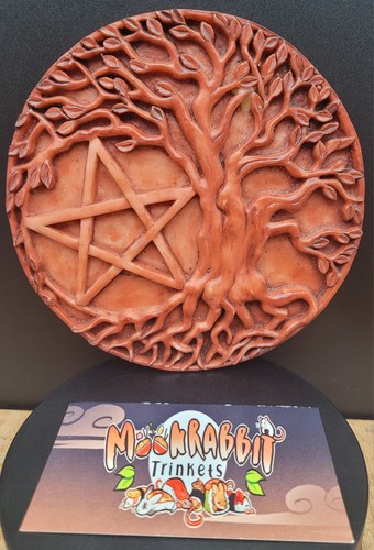 Large SASO 2010 Tree Pentacle Plaque - Dryad Designs Pagan Wiccan Pentagram