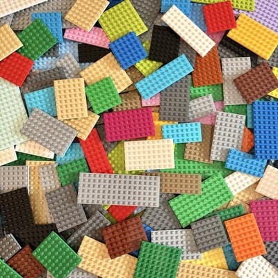 Lego Bulk Plate Lot 50 Pc Random Baseplates 4x6 4x8 4x10 6x6 6x8  6x10 8x8 8x10