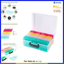 Photo Storage Box 5x7 18 Inner Keeper Organizer Container Plastic Craft Box