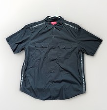 Supreme Men  s Button Down T Shirt Black Medium