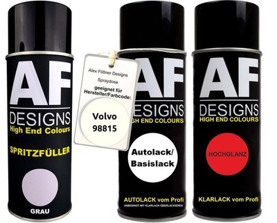 Spritzfüller Set für Volvo 98815 Amstel White Klarlack Spritzfüller Grundierung 