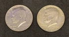 Lot of 2 Half Dollars - 1966 NO MINT MARK KENNEDY + Bicentennial D Mint 50 Cent