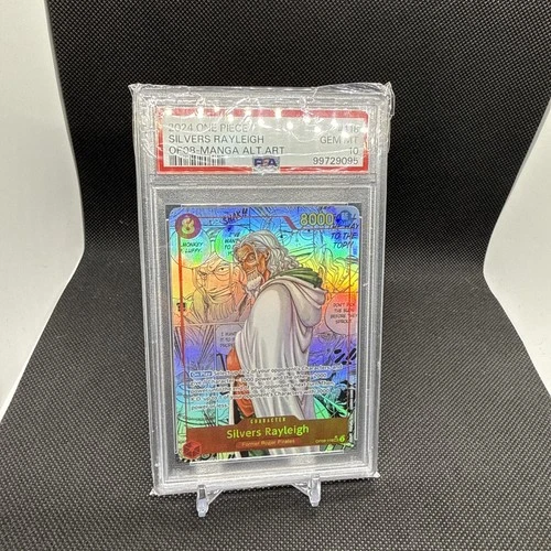 2024 One Piece OP08 EN Manga Alternate Art #118 Silvers Rayleigh PSA 10 GEM MINT