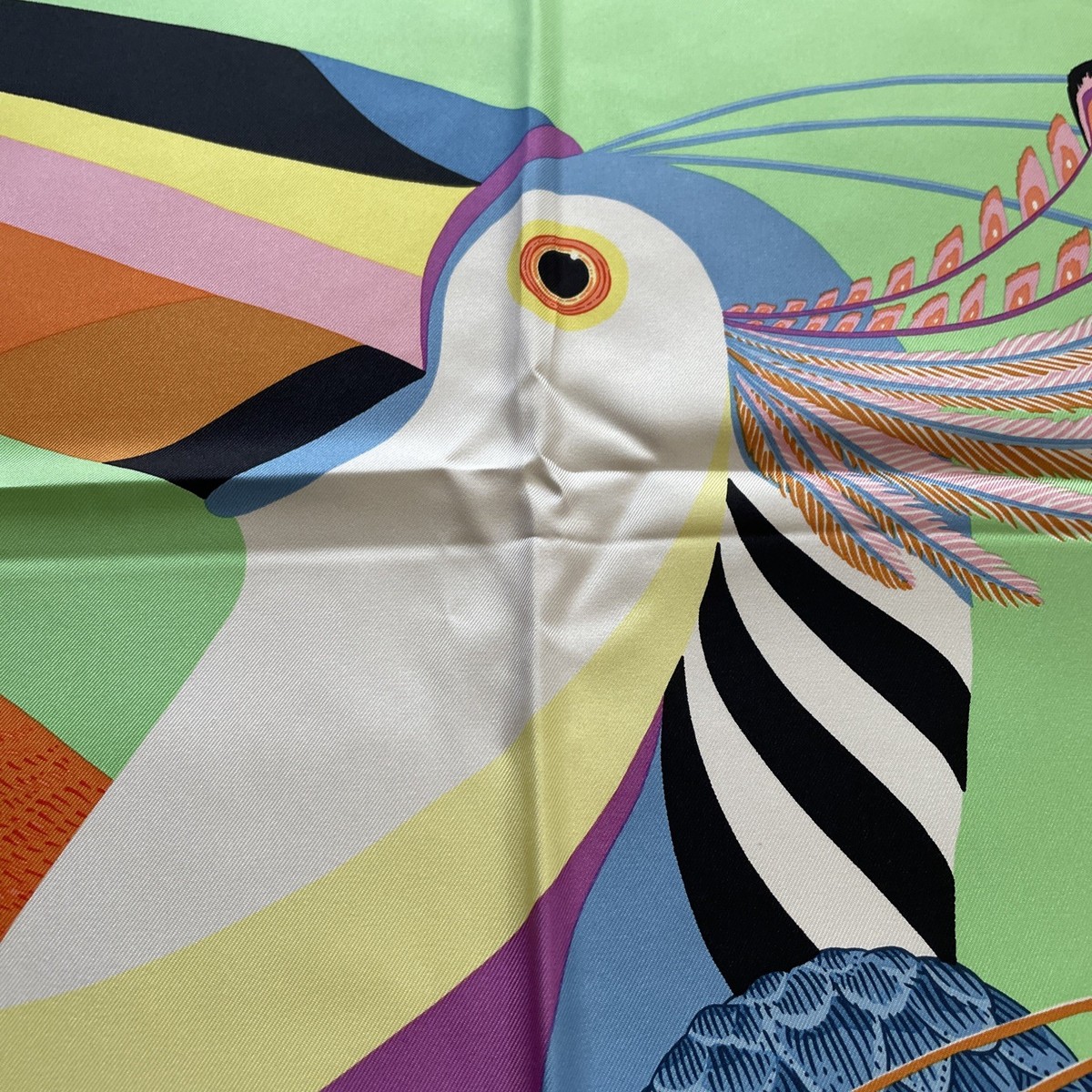 Hermes Silk Scarf Birds Carre 90 Toucans De Paradis | eBay