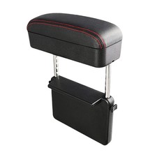 Universal Auto Armlehne Mittelarmlehne Schwarz Kunstleder mit Staufach Neu