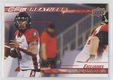 2023 Upper Deck CFL CFL Greatness Exclusives 95/100 Jeremiah Masoli #CG-JM 16vq
