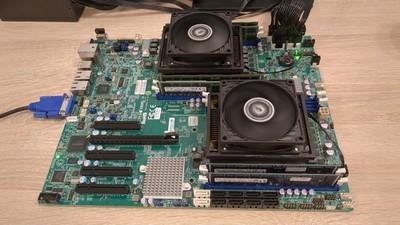 Supermicro X9DRD-iF 2x Xeon 2650v2 64GB RAM Servermainboard