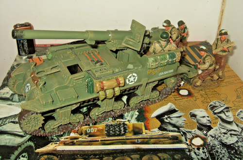 King & Country DD78 D-Day 44, M12 155mm Gun Motor Carriage & 5 Man Crew in 1:30 - Picture 7 of 11