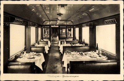 Postcard Mitropa Dining Car, Deutsche Reichsbahn - 10358528