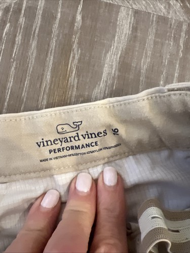 Vineyard Vines Performance Shorts Size 16 Boys 7" Inseam Adjustable Waist Chino - Picture 4 of 7