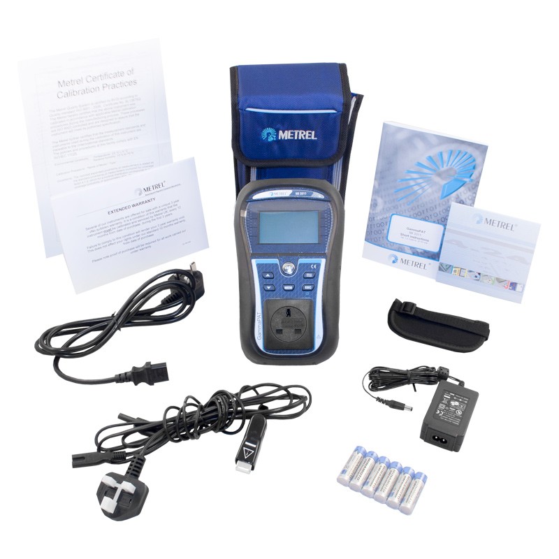 Metrel MI3311 GammaPAT Lite Battery Powered PAT Tester + Calibration