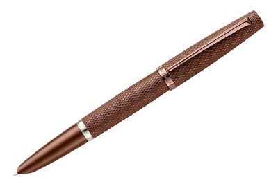 Diplomat Viper Fountain Pen in Brown Guilloche