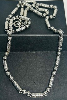 Platinum .9995 Thai Baht Link 4.5mm Chain Necklace 38.511 Grams 24" Tested