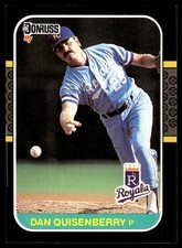 Dan Quisenberry 1987 Donruss #177 Royals MLB READ FREE SHIPPING AutographDen