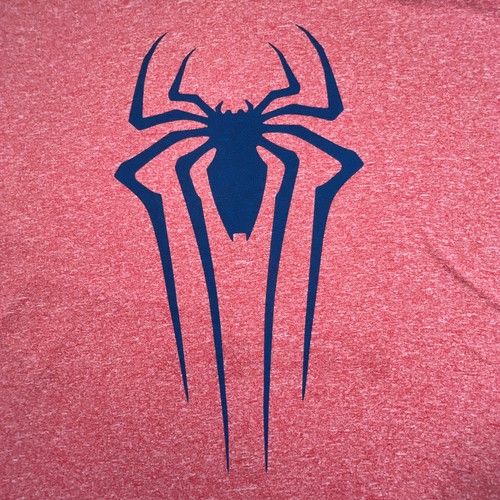 Amazing Spider-Man 2 Graphic T-Shirt Men's Size XL, Red Heathered, Blue Spider - Picture 2 of 20