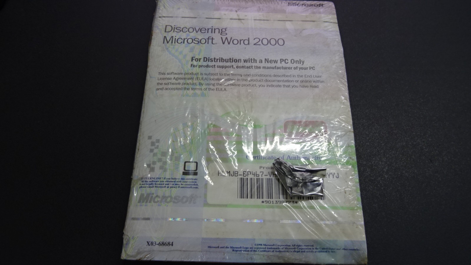Microsoft Word 2000  Software with Disc & Licence  - SEALED