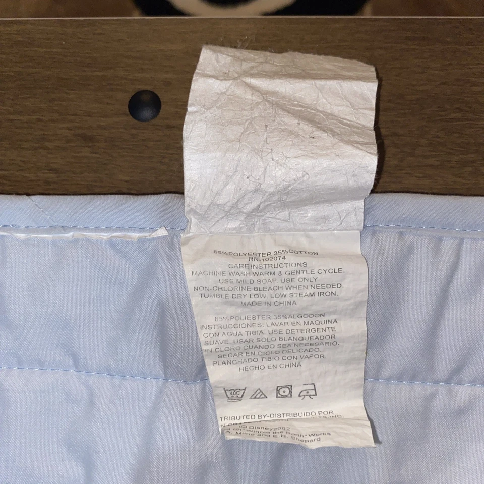 Manta de bebé vintage Winnie The Pooh And Piglet 40x32 Disney Foto 4 de 4